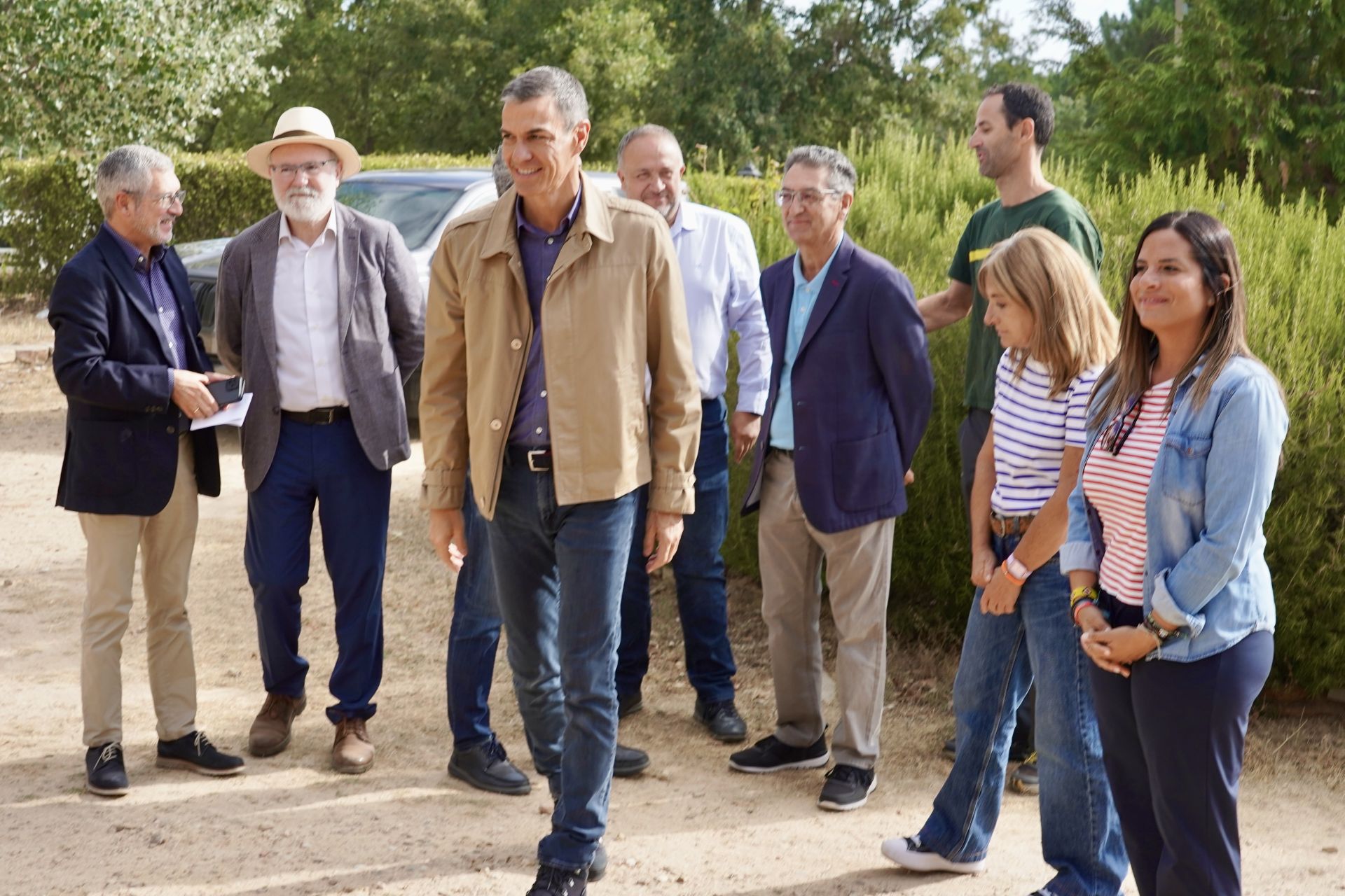 Las imágenes de la visita de Pedro Sánchez a León