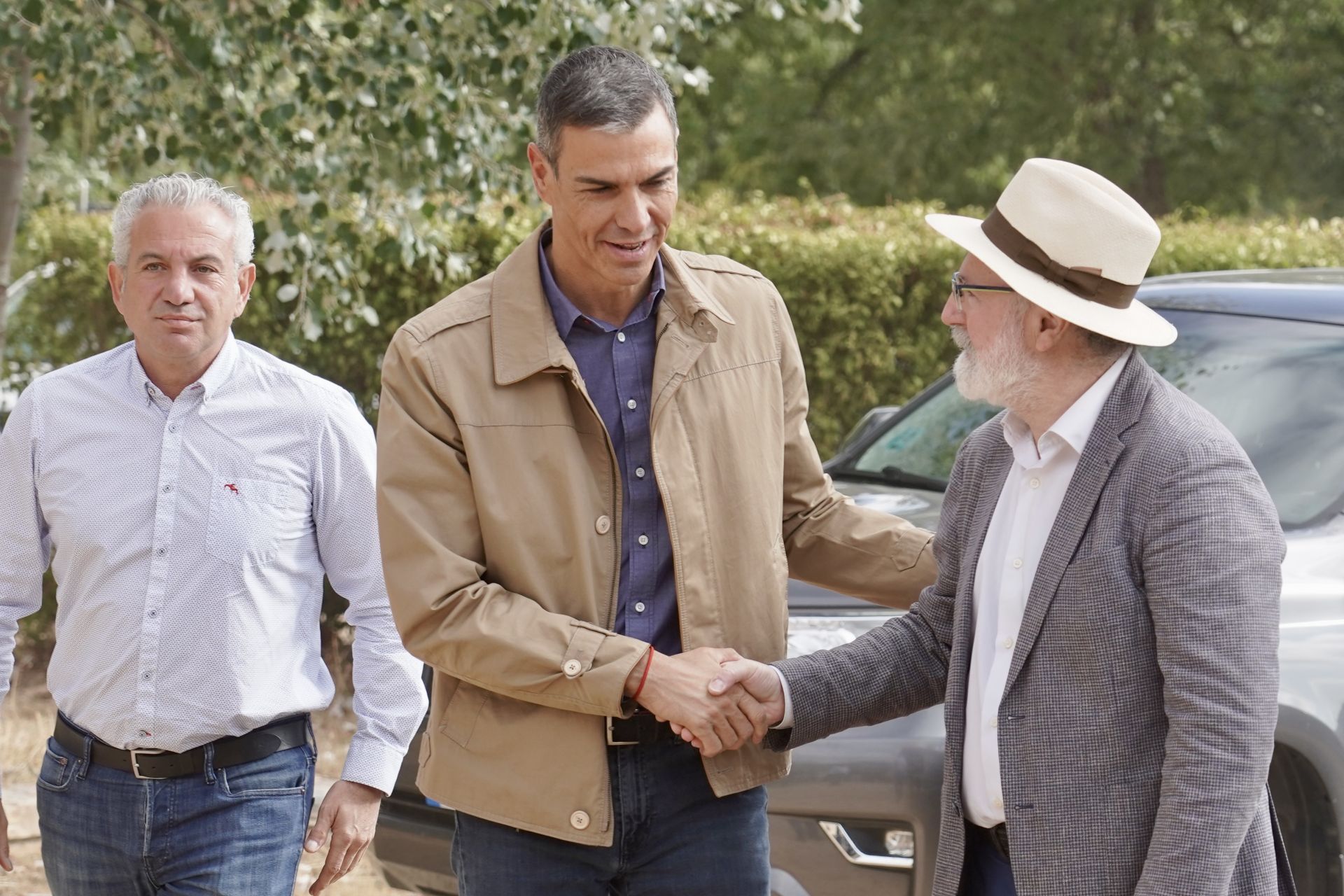 Las imágenes de la visita de Pedro Sánchez a León