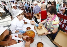 Imagen de archivo de una alubiada en La Bañeza.