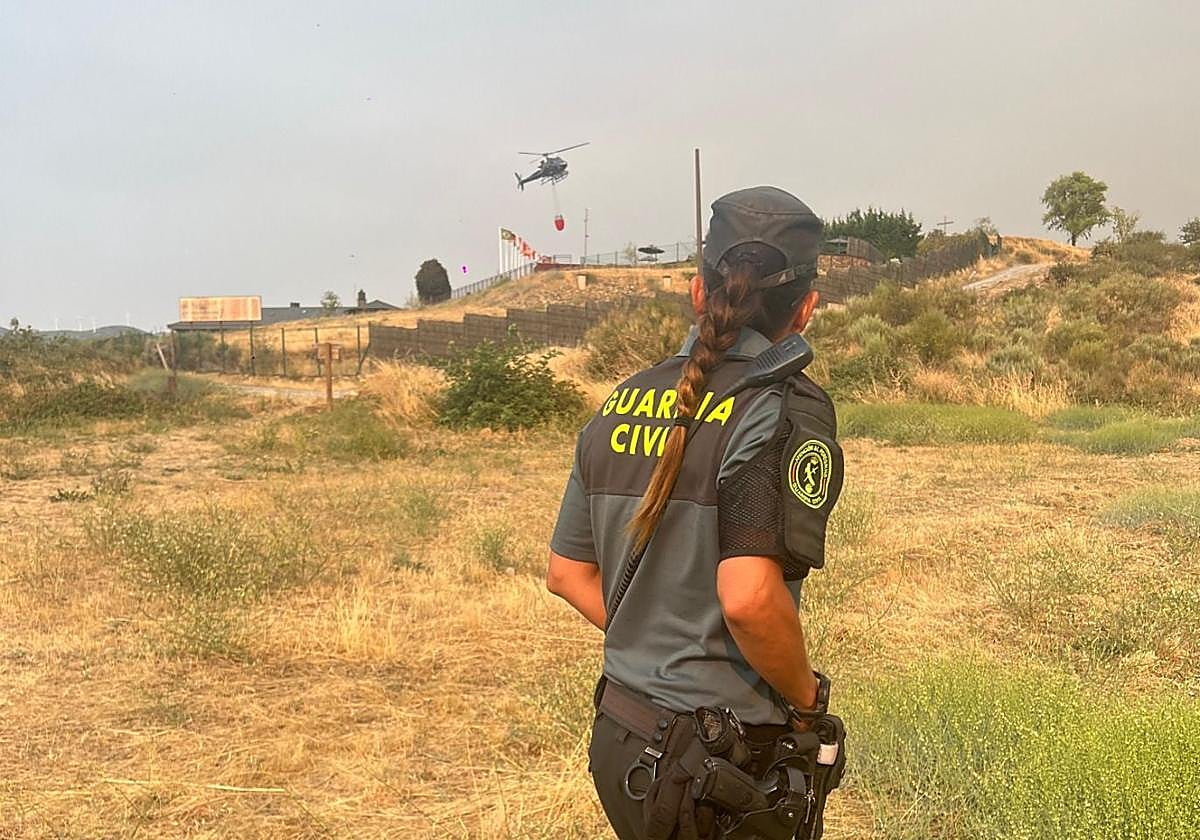 La Guardia Civil en el lugar de los hechos.