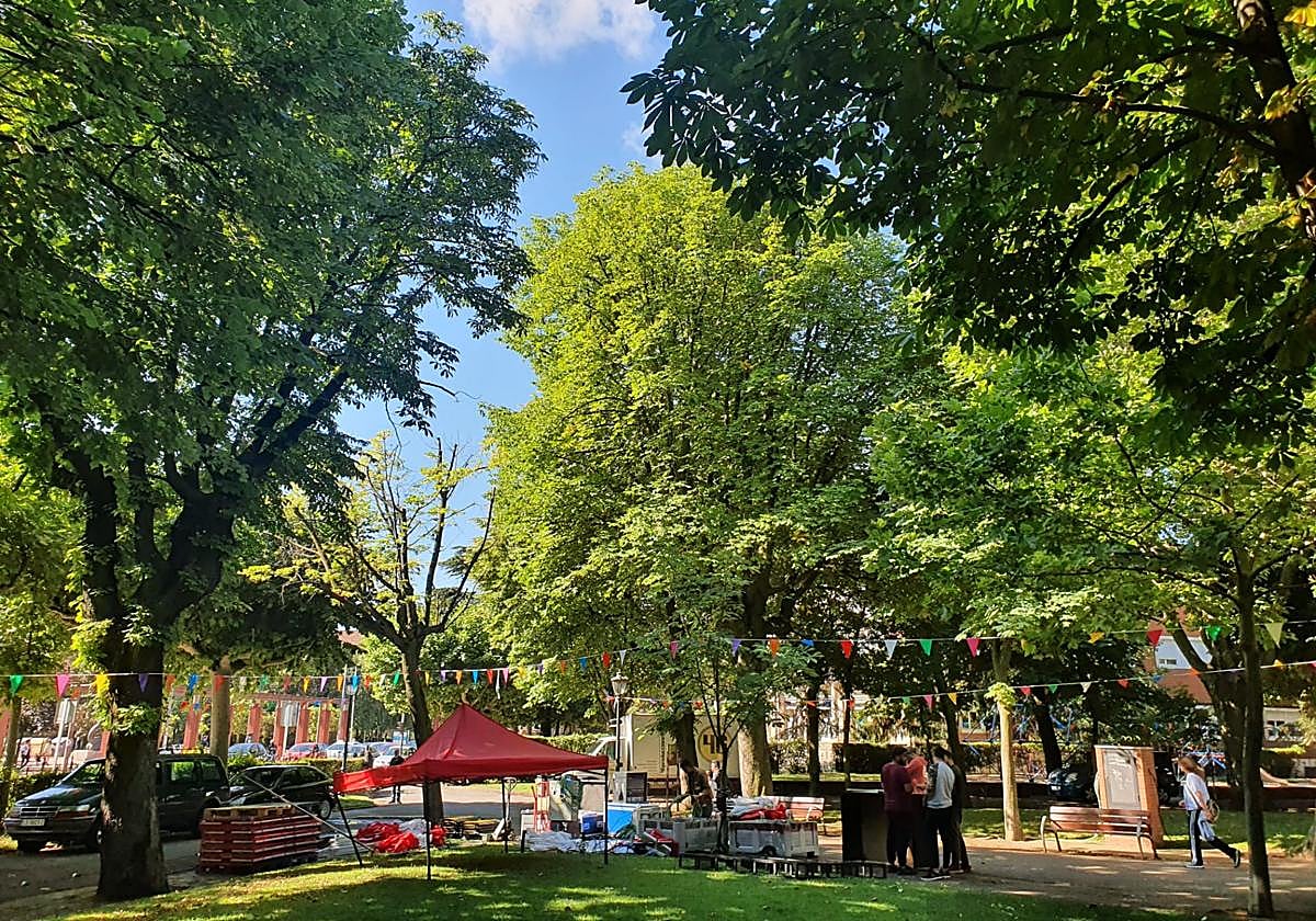 Jardín de San Francisco en el Come y Calle.