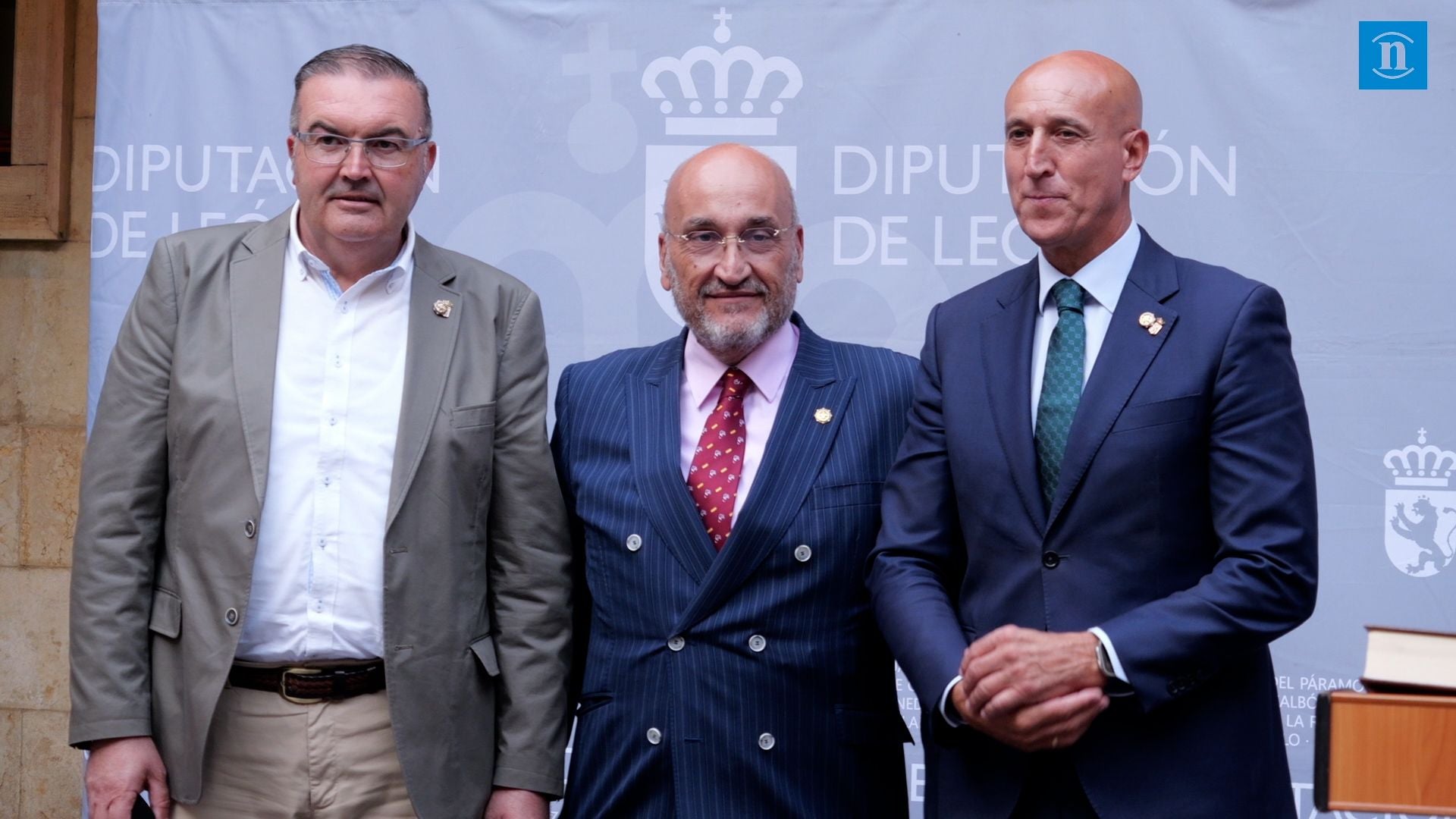 Presidente de la Diputación y alcalde de León en la celebración de San Cayetano de Thiene