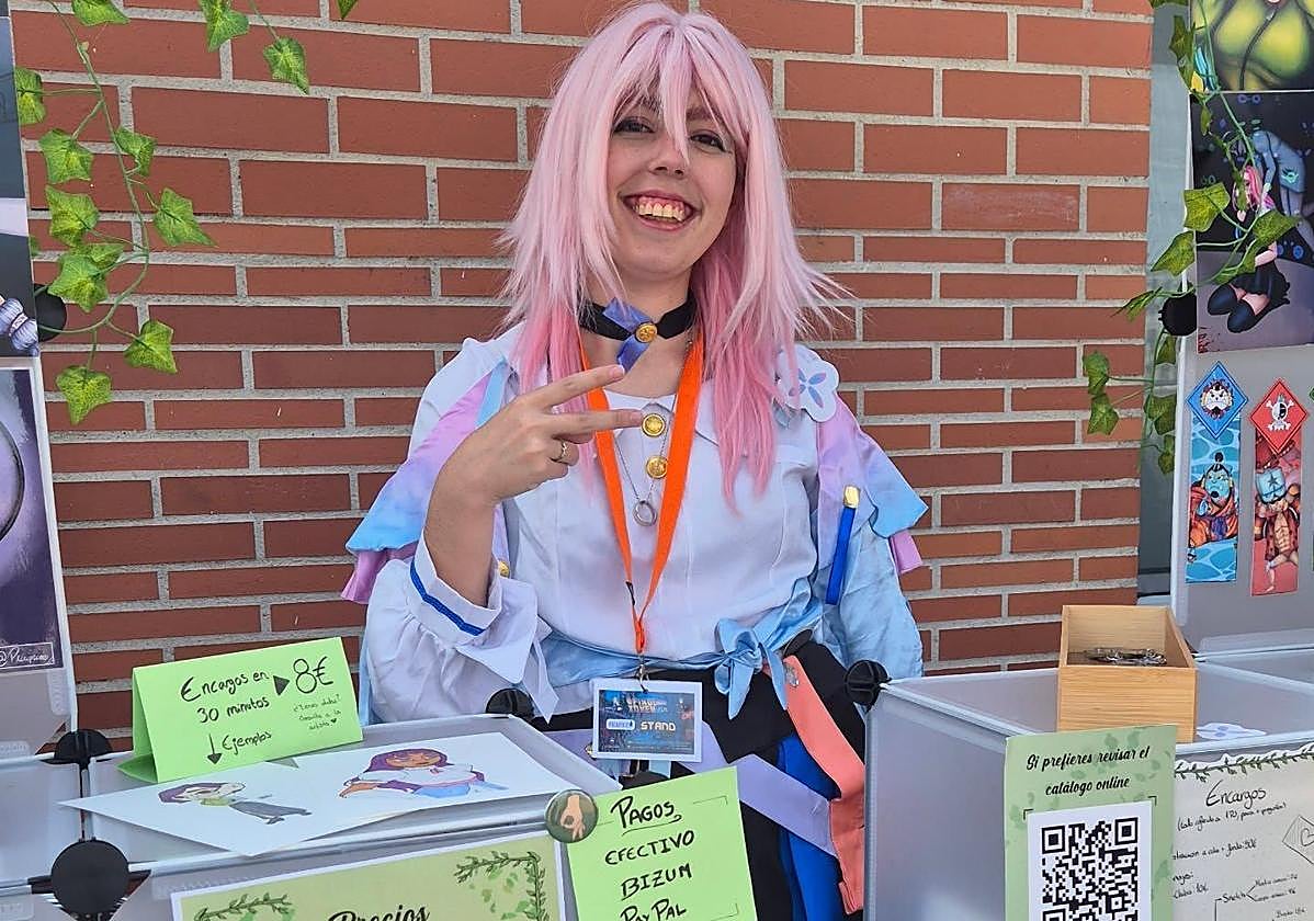 Una de las asistentes al #findexoven en Villaquilambre