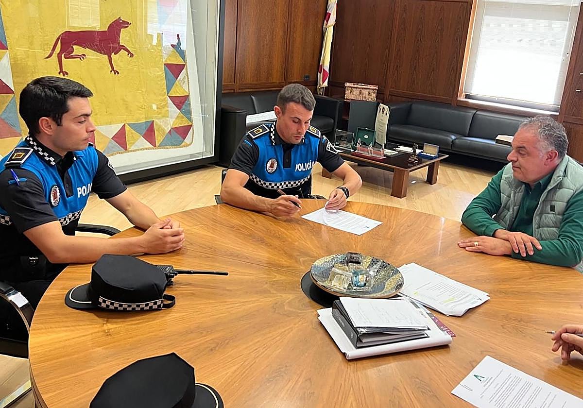 Los policías locales de Astorga.