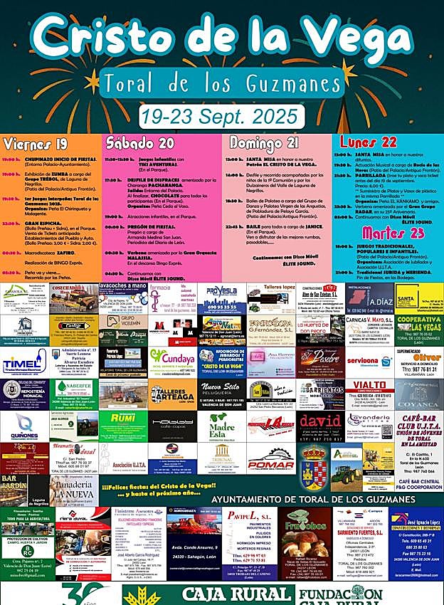 Cartel de las fiestas del Cristo de la Vega