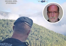 Dispositivo e imagen del desaparecido.