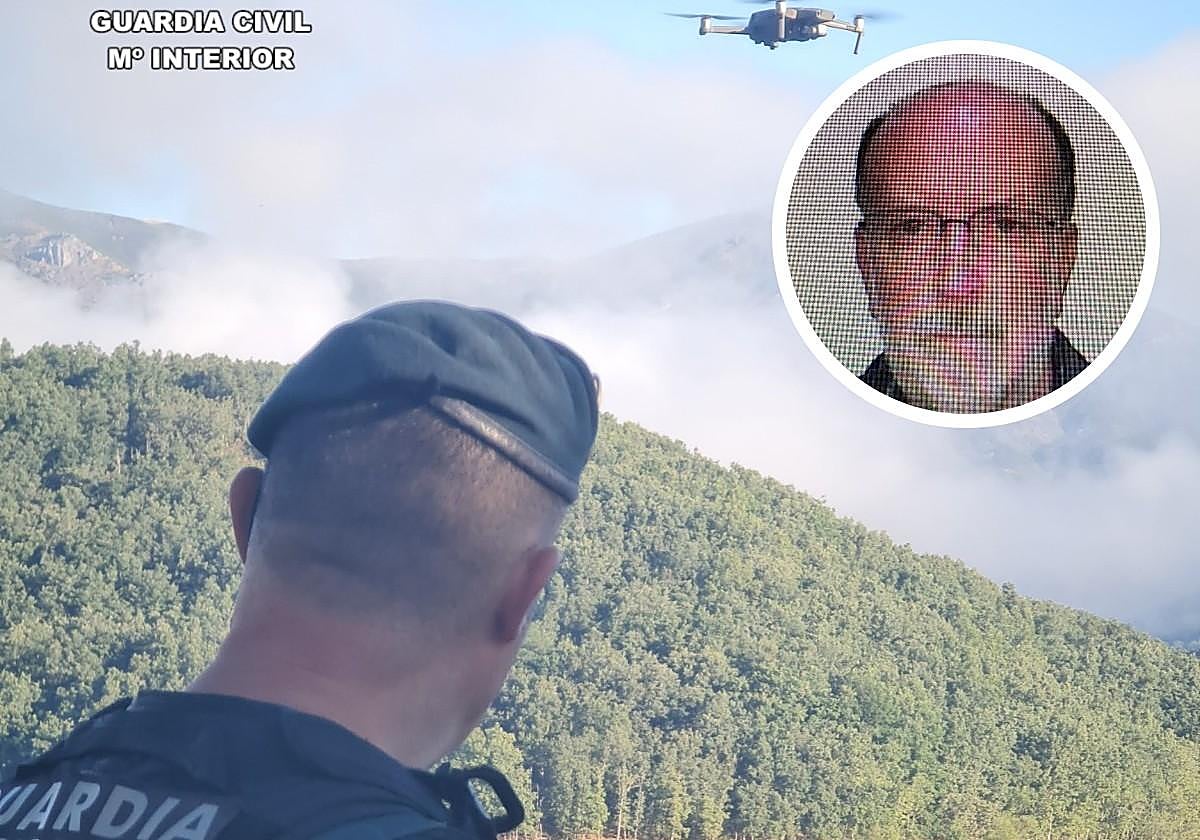 Dispositivo e imagen del desaparecido.