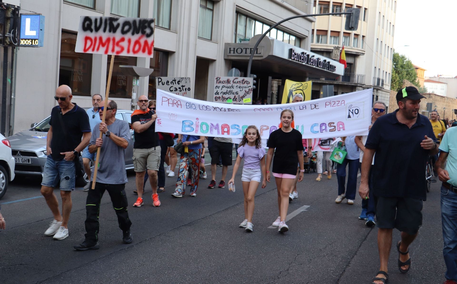 Protesta contra la macroplanta de biomasa proyectada en Puente Castro