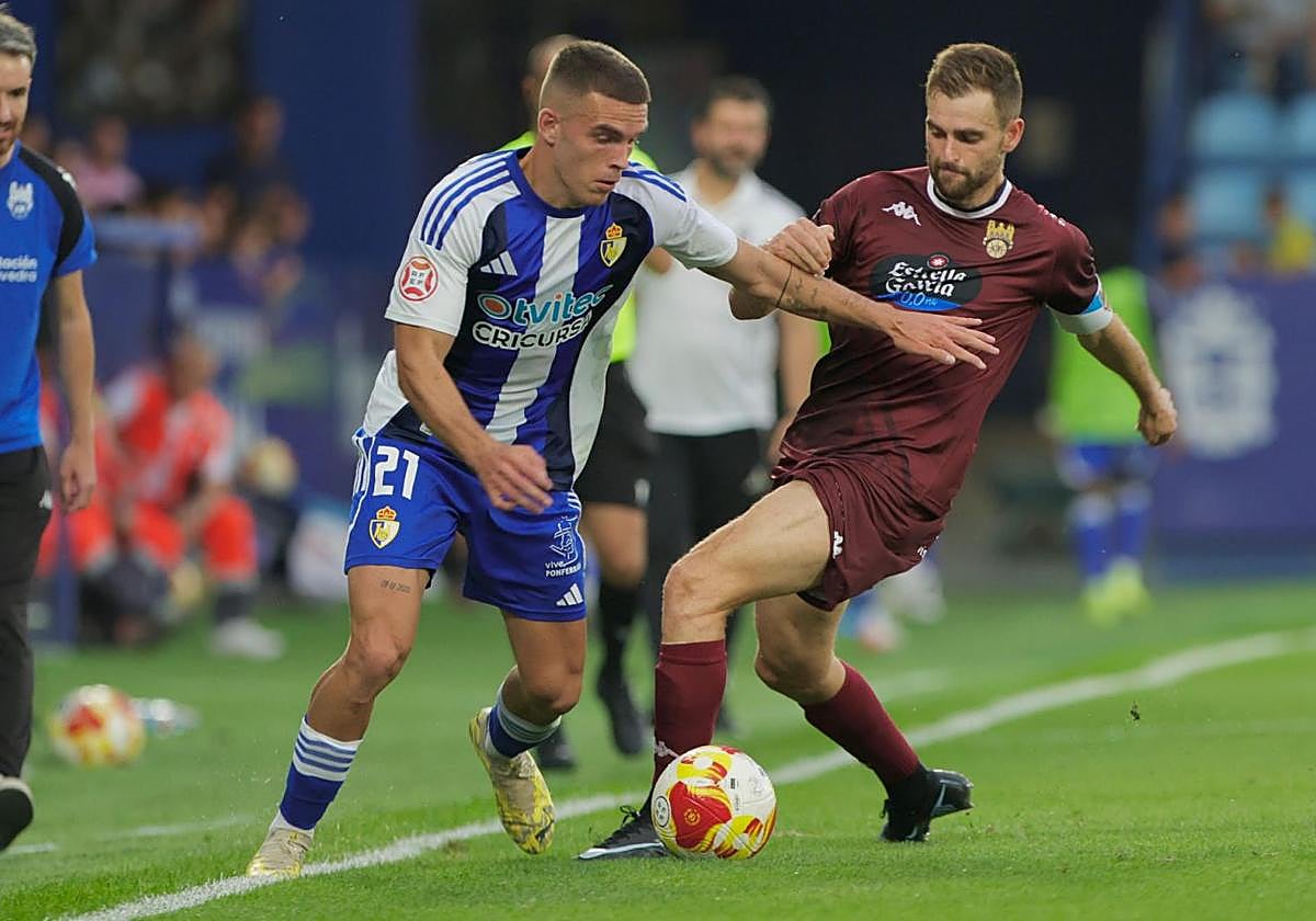 Diego Moreno, en un partido con la Deportiva.