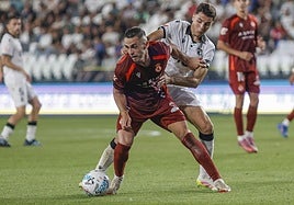 Quique Fornos, en un partido con la Cultural.
