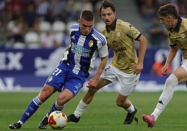 Diego Moreno, en un lance del partido.