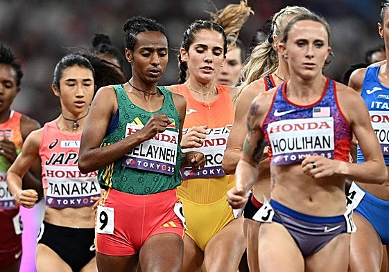 Marta García, durante la disputa de la final del 5.000 metros.