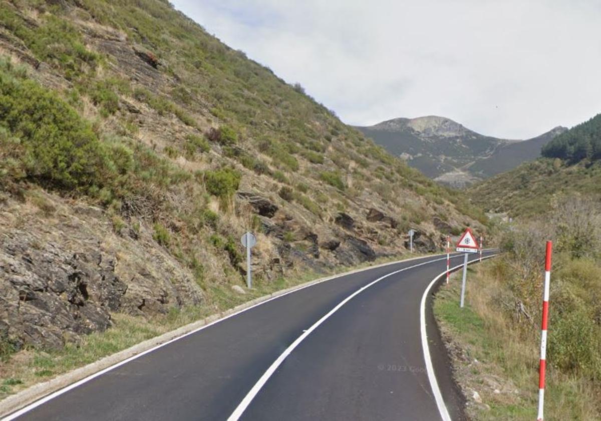Carretera donde se produjo el accidente.