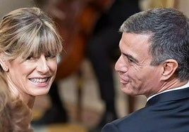 Begoña Gómez y Pedro Sánchez.