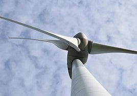 Palas de aerogeneradores.