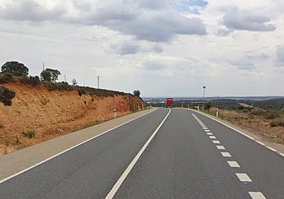 Un tramo de la vía donde se produjo el siniestro.