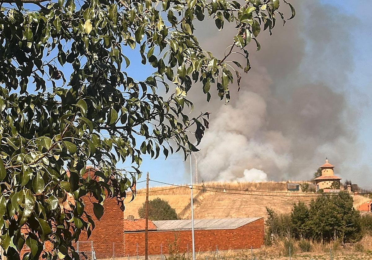 Imagen del incendio.