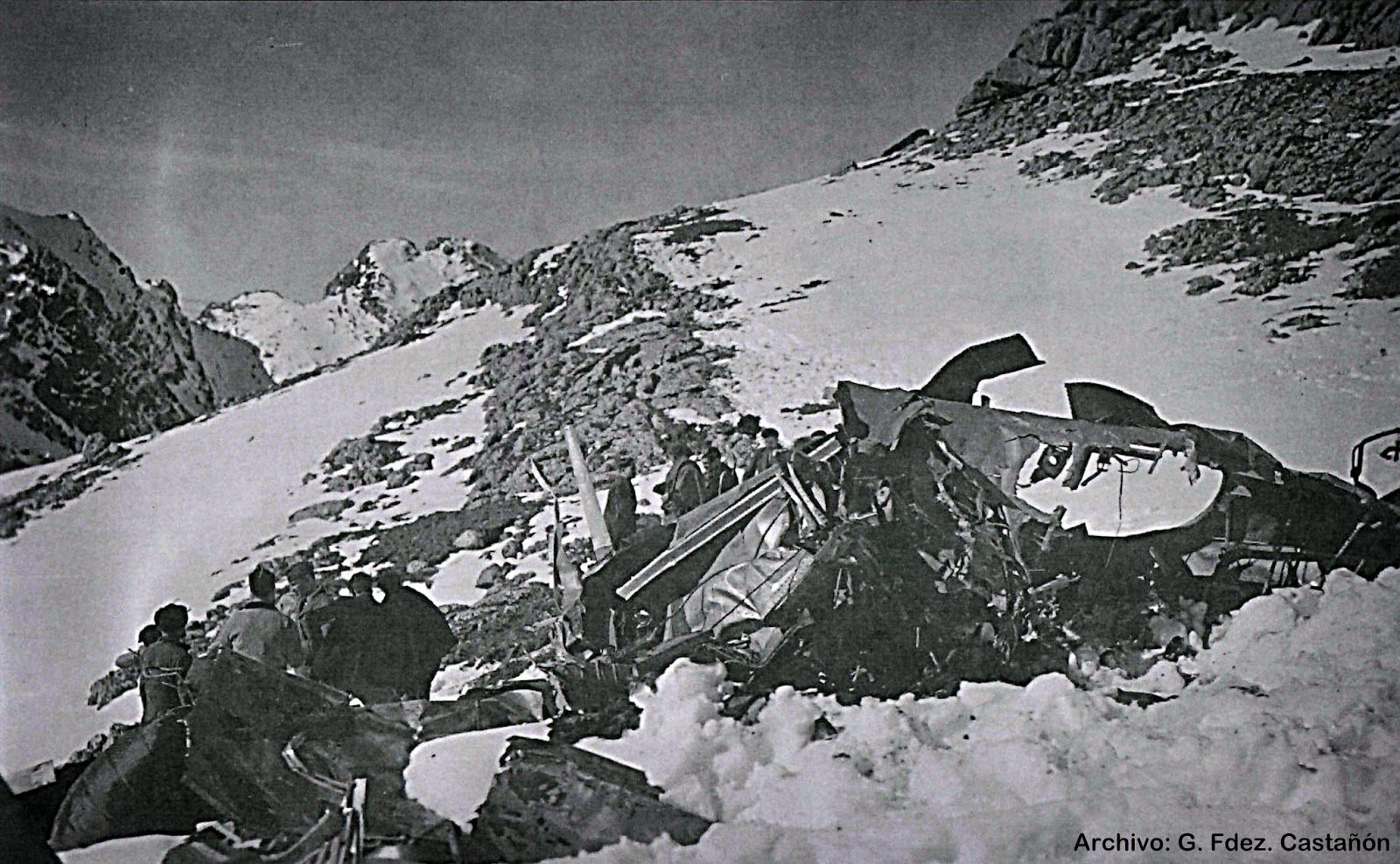 Accidente aéreo en Pico Cerroso.