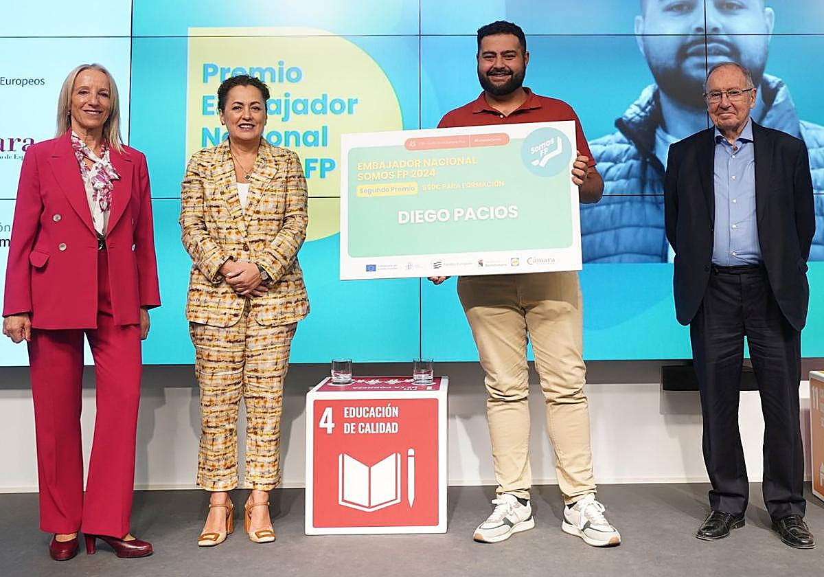 El berciano Diego Pacios, segundo galardonado del premio nacional de la red Somos FP