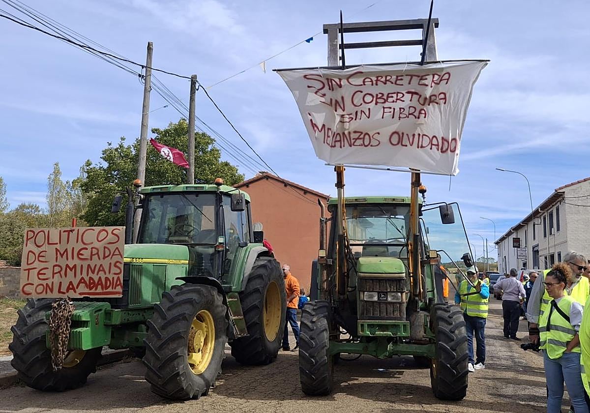 Imagen del corte de la vía.