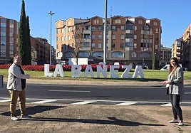 Letras en La Bañeza.