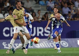 Sergio Benito, en un partido con la Deportiva.