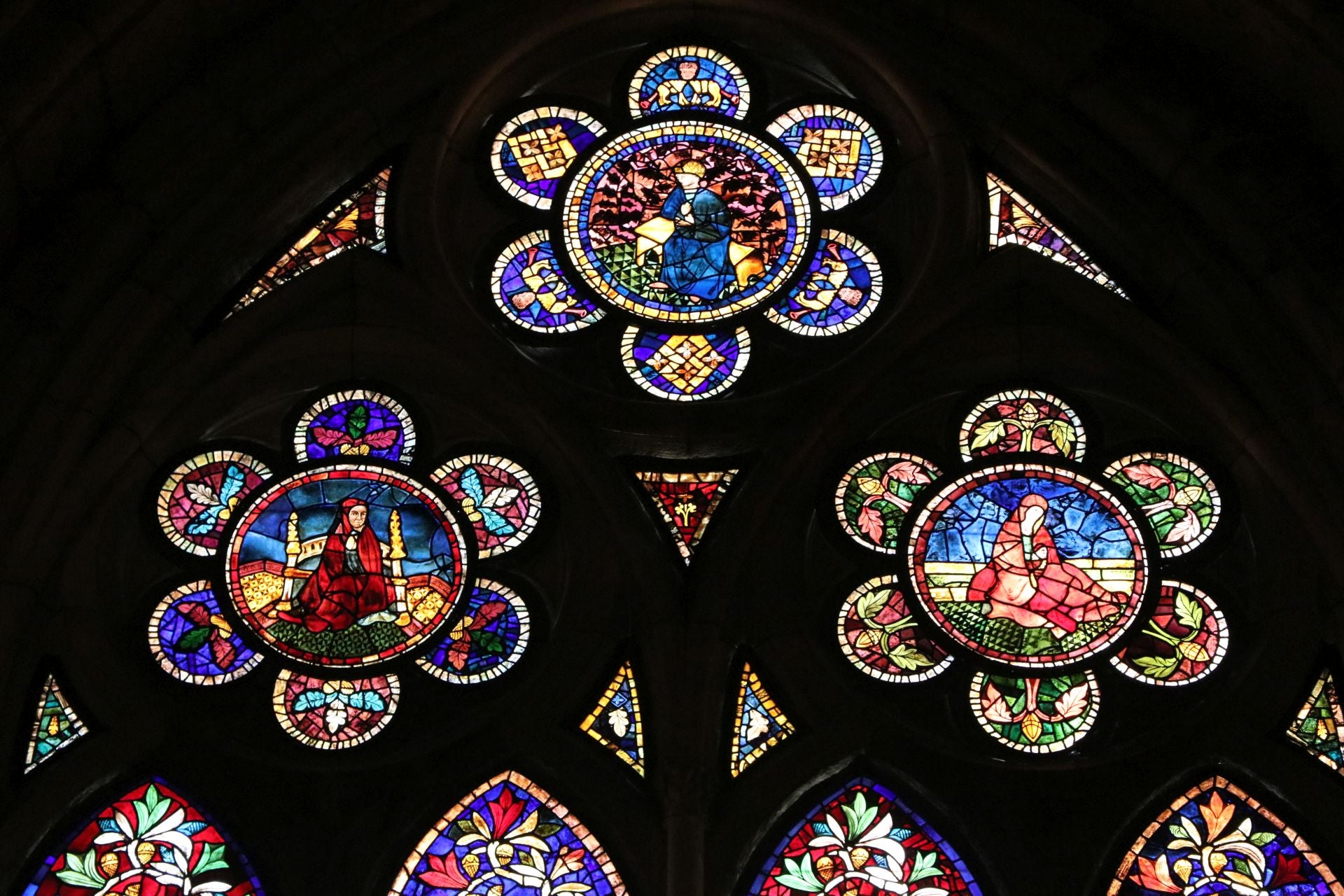 Imágenes de las vidrieras de la Catedral de León