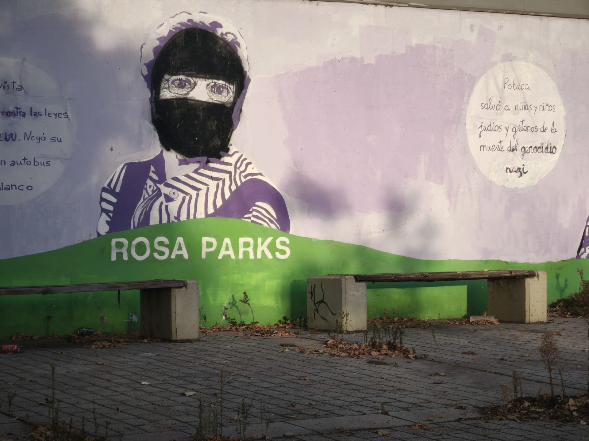 El mural feminista de León, vandalizado de nuevo