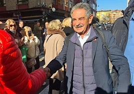 Miguel Ángel Revilla, político de Cantabria, en una visita a León.