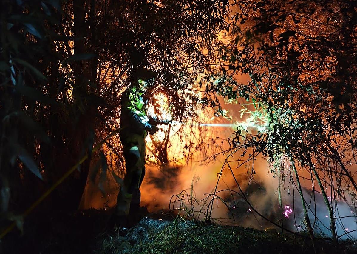 Imagen secundaria 1 - Intervención de los bomberos de la Diputación de León.