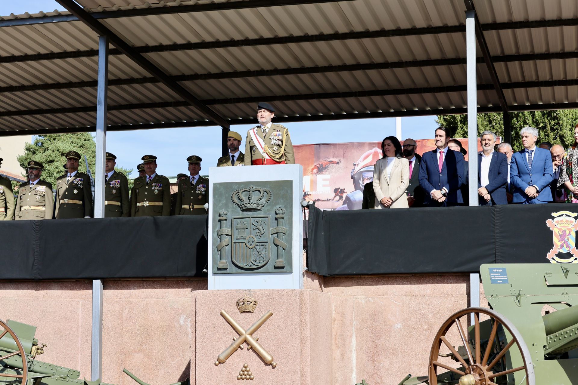 El V Batallón de la UME en León celebra Nuestra Señora del Rosario