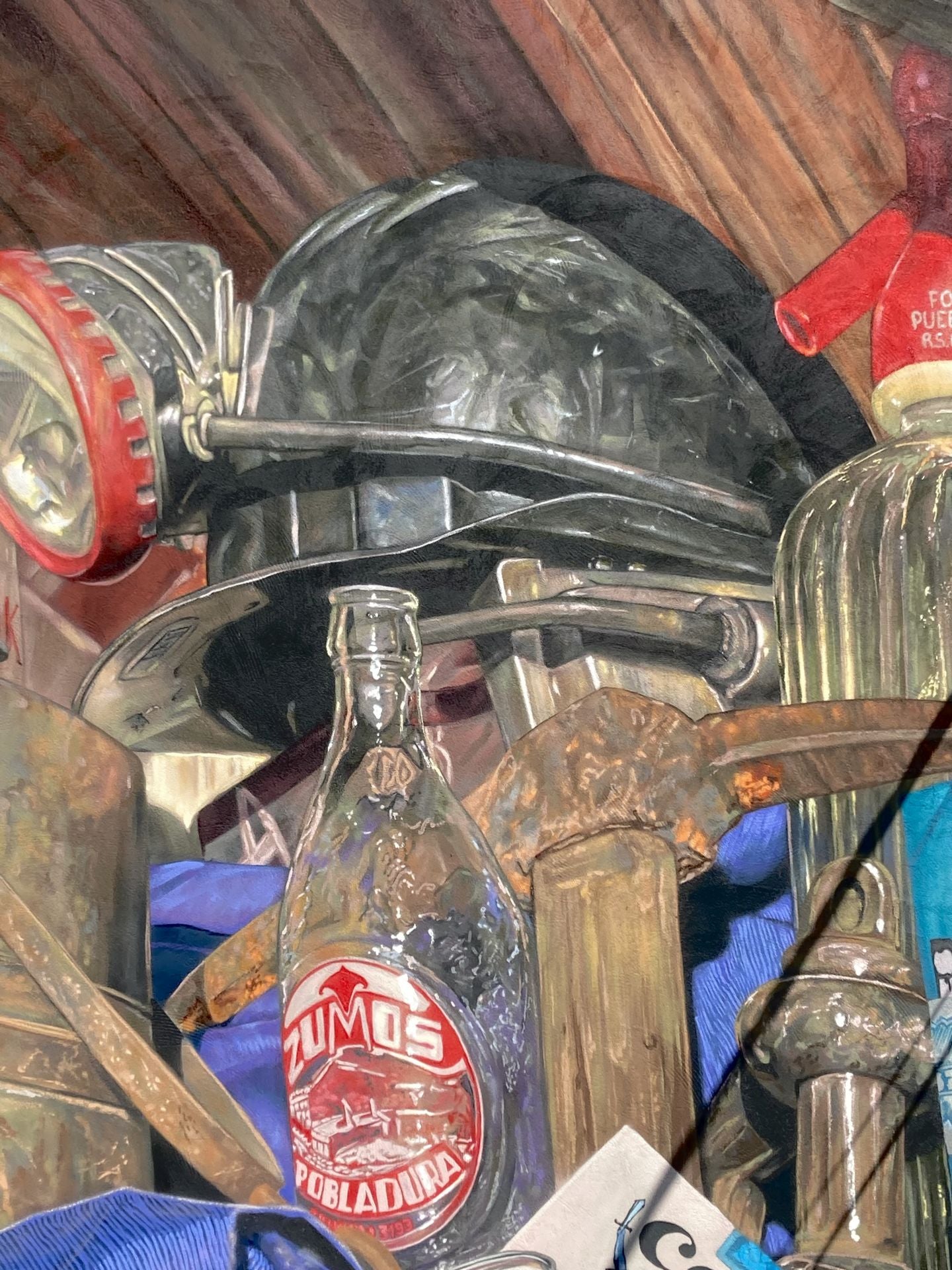 La minería es la temática principal del mural ubicado en Espina de Tremor.