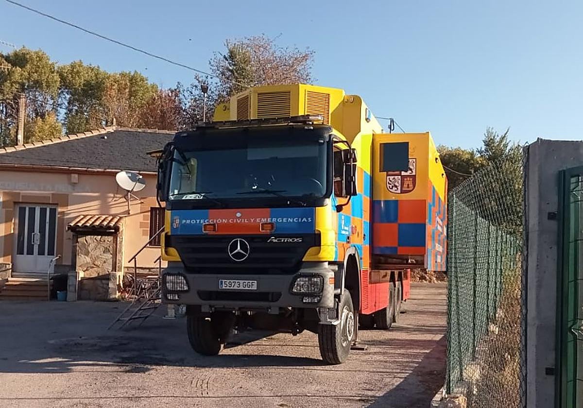 Medios movilizados en Escuredo para localizar a este hombre de 96 años.