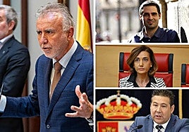El ministro Torres y los tres máximos representantes de UPL.
