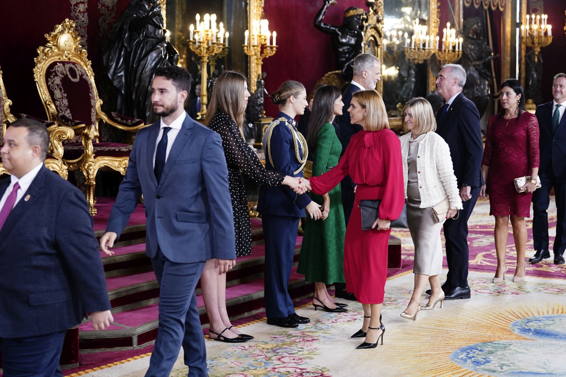 Las imágenes de la recepción con motivo del día de la Fiesta Nacional