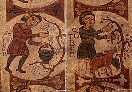 Dos meses del calendario agrícola de San Isidoro de León.