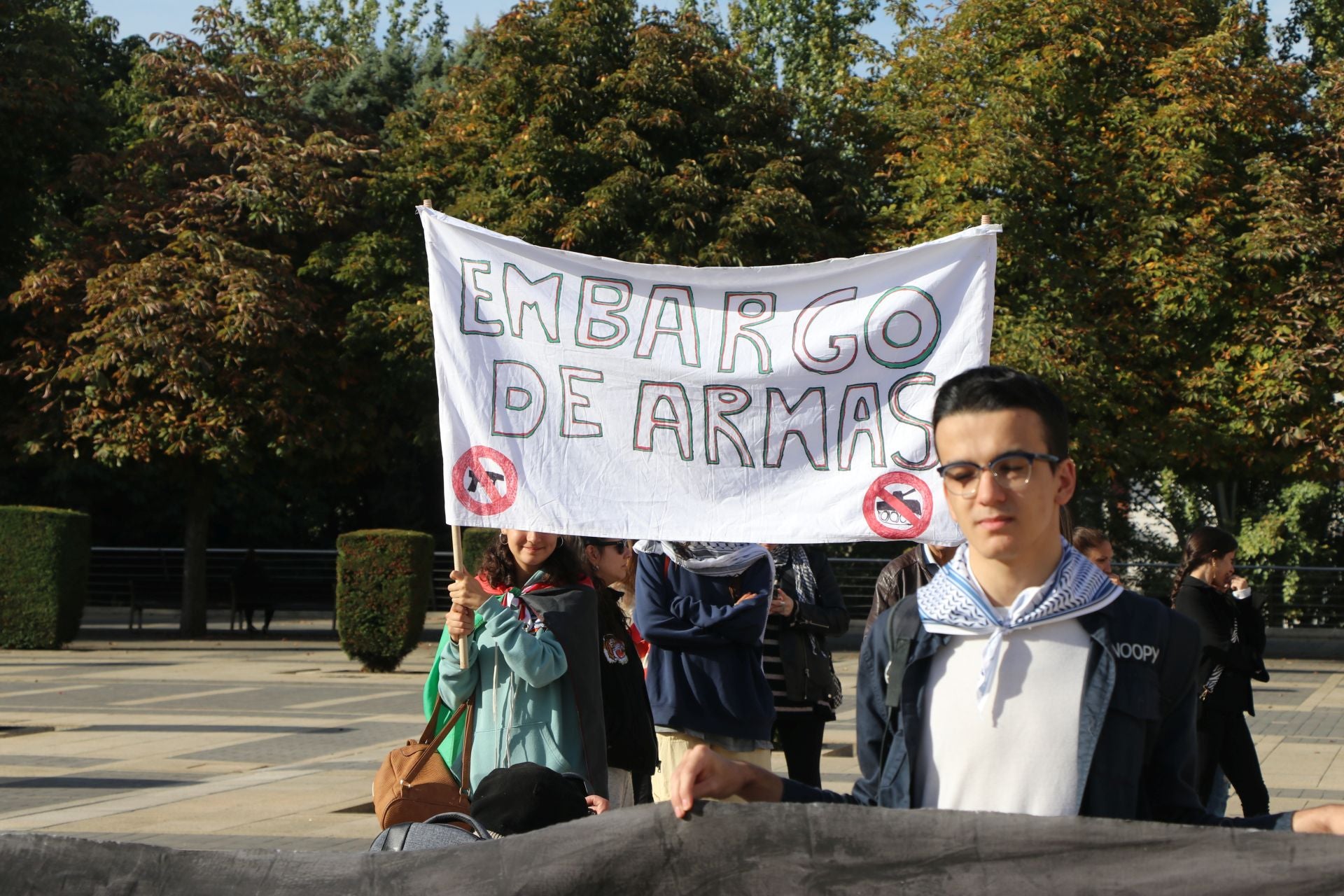 Las imágenes de la manifestación por Palestina en León