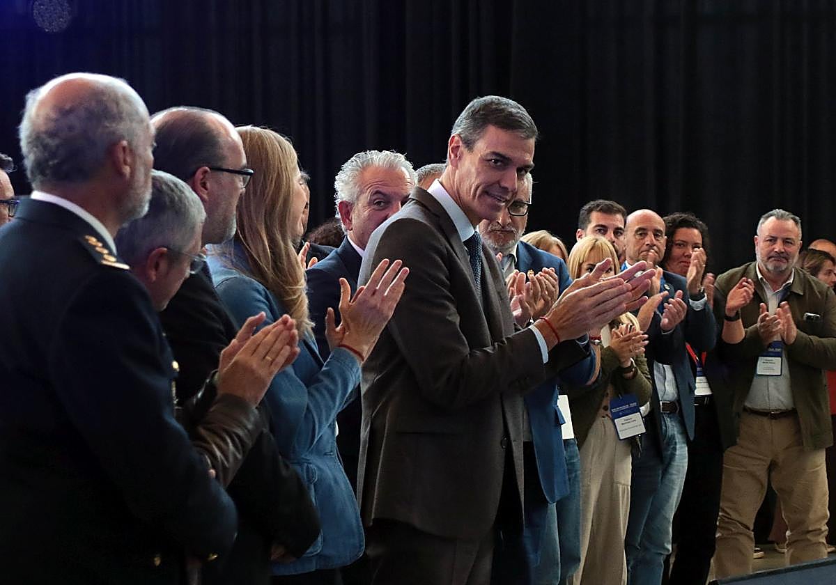Pedro Sánchez, este 14 de octubre en Ponferrada.