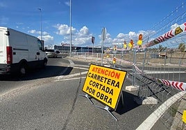 Imagen de los primeros cortes por las obras del soterramiento.