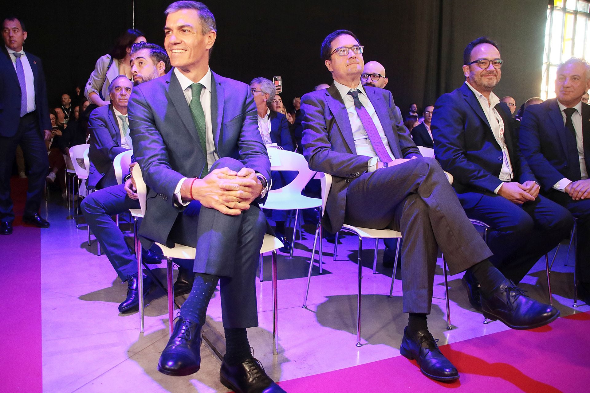 Las imágenes de la visita de Pedro Sánchez a León