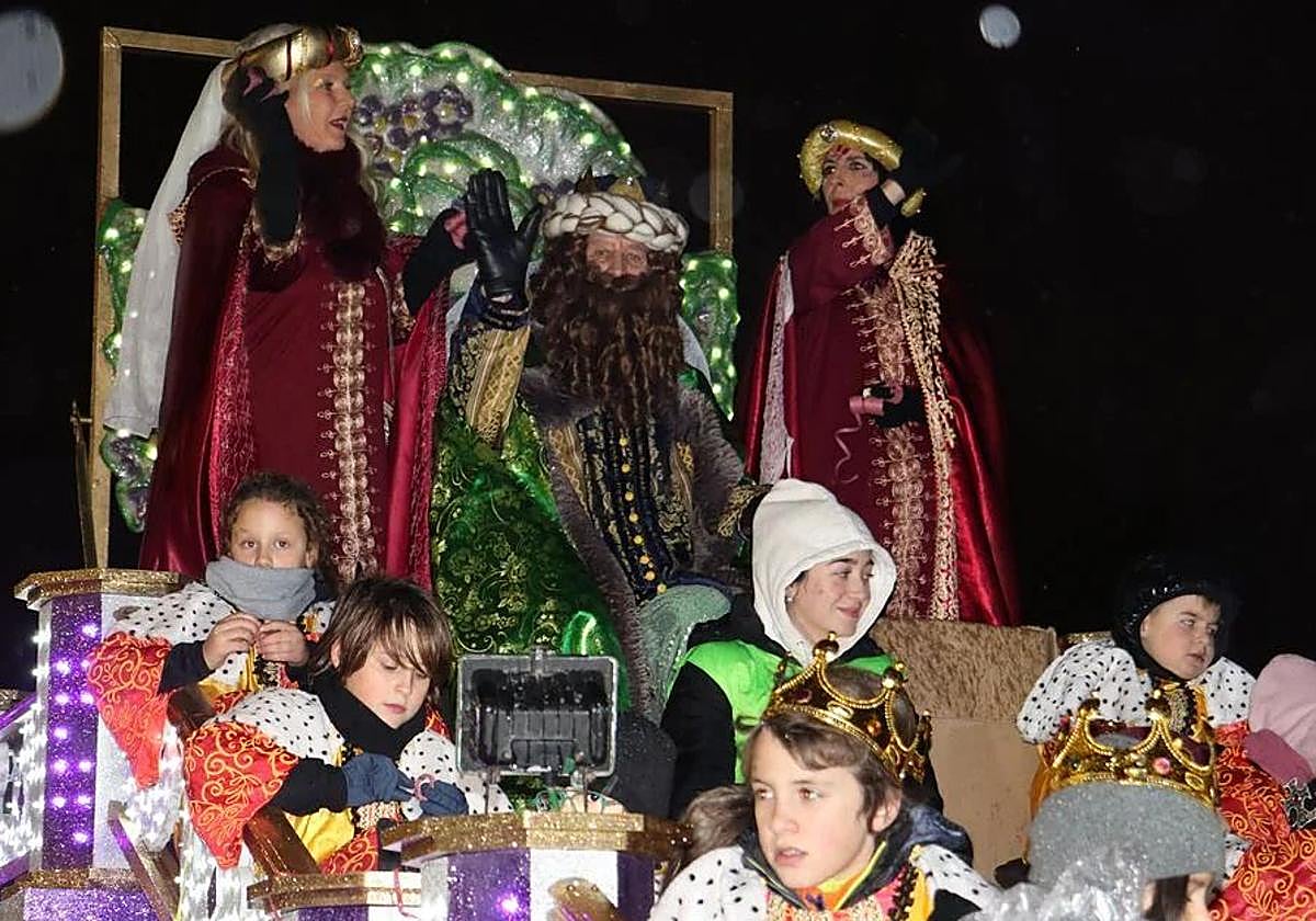 Cabalgata de Reyes en León.