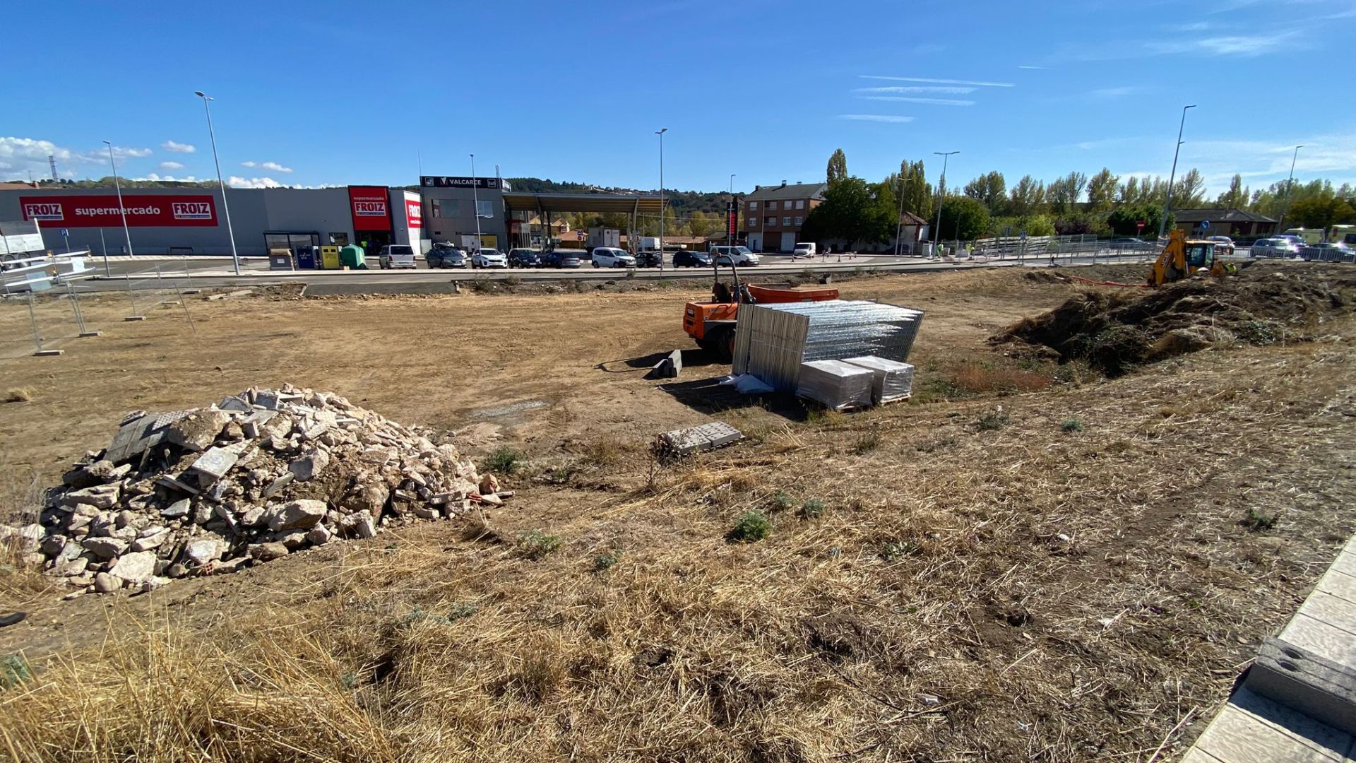 Las imágenes de los primeros cortes de la obra del soterramiento en La Granja