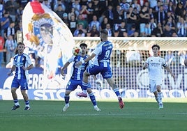 Partido de la Deportiva ante el Real Madrid Castilla.