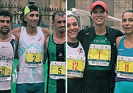 Imágenes de los ganadores de ambos géneros.