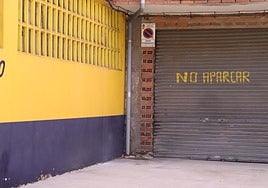 Imagen de un vado en la calle del reto de esta semana.