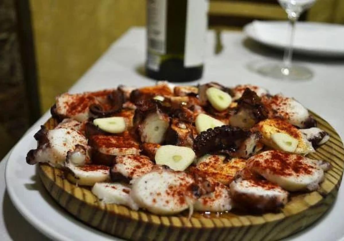 Plato de pulpo.