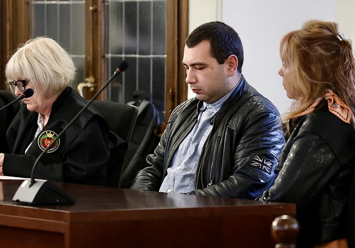 Imagen del acusado en la primera sesión del juicio en la Audiencia Provincial.