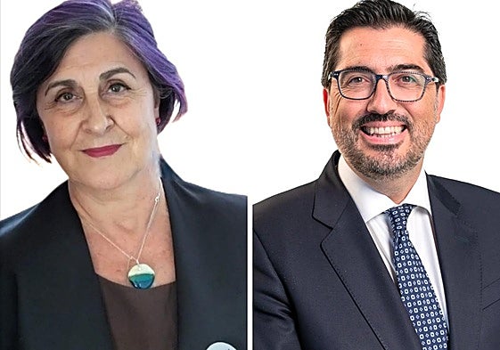 Pilar Pérez Pérez y David Manuel Díez Revilla, candidatos al decanato del Colegio de la Abogacía de León.