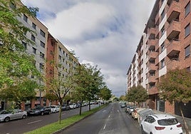 Lugar del accidente en la avenida País Leonés.