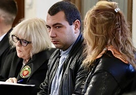 Rubén Torío durante el juicio en el que es acusado de matar a su madre.